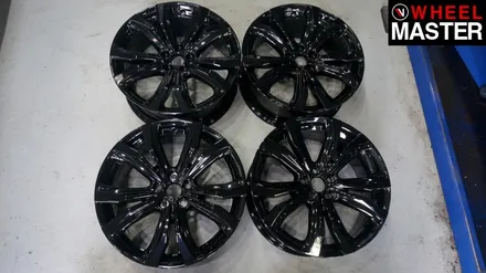 기스가 생긴 다이아몬드컷팅휠을 검정유광 도장휠로 휠복원한 렉서스 RX450h / 일산 휠복원 / 파주,일산