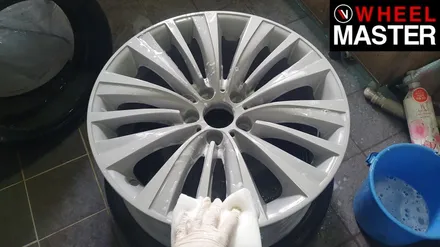 [휠마스터] BMW 엑티브하이브리드7 휠복원 및 고스트크롬분체도장 / 일산 휠도색 / 파주,일산