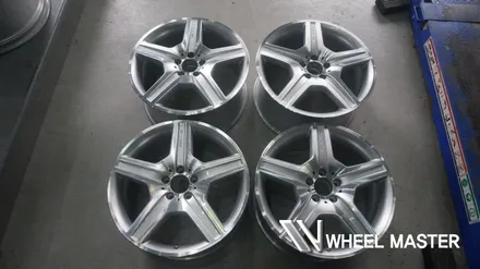 벤츠 휠 긁힘 기스 S500 AMG 휠 휠도색 작업 후 다이아커팅 휠복원 휠마스터 / 파주,일산