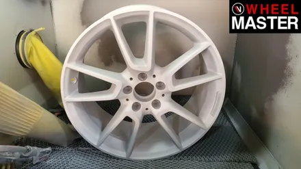 [휠마스터] 벤츠 C43 AMG 휠굴절수리 및 블랙유광 휠도색 / 일산 휠복원 / 파주,일산
