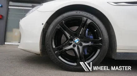 bmw 640d 휠 19인치 검정 유광 휠도색 / 파주,일산