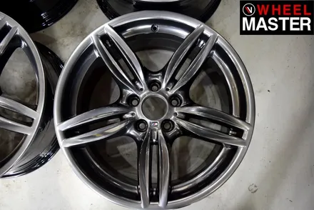 [휠마스터] 휠스크레치 복원 후 고스트크롬으로 휠도색을 마친 BMW550d / 일산 휠복원 / 파주,일산