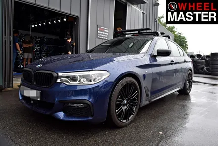 [휠마스터] BMW 530i 다이아몬드컷팅휠의 블랙유광 휠도색 후기 / 일산 분체도장 / 파주,일산