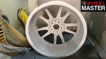 [휠마스터] 벤츠 C43 AMG 휠굴절수리 및 블랙유광 휠도색 / 일산 휠복원 / 파주,일산