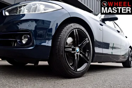 [휠마스터] 다이아몬드컷팅휠을 블랙유광으로 도색한 BMW 118d / 일산 분체도장 / 파주,일산