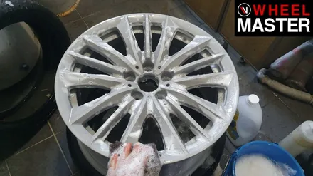 [휠마스터] BMW 528i 굴절수리 및 휠복원 / 일산 분체도장 / 파주,일산