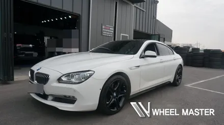 bmw 640d 휠 19인치 검정 유광 휠도색 / 파주,일산