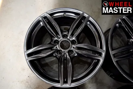 [휠마스터] 휠스크레치 복원 후 고스트크롬으로 휠도색을 마친 BMW550d / 일산 휠복원 / 파주,일산