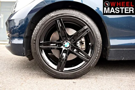 [휠마스터] 다이아몬드컷팅휠을 블랙유광으로 도색한 BMW 118d / 일산 분체도장 / 파주,일산