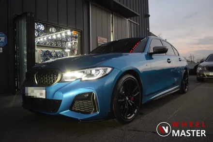 [휠마스터] BMW M340I 19인치 주차기스 제거, 검정유광 분체도장 / 일산 분체도장 / 파주,일산