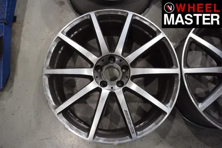 [휠마스터] 벤츠 S63 AMG 휠복원 및 블랙유광 분체도장 / 일산 휠도색 / 파주,일산