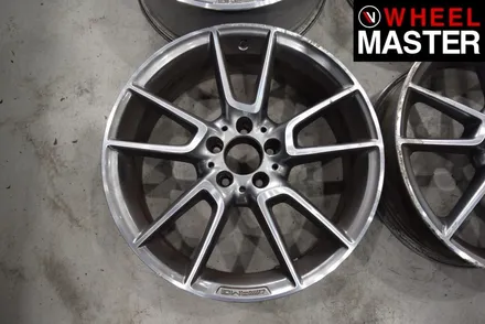 [휠마스터] 벤츠 C43 AMG 휠굴절수리 및 블랙유광 휠도색 / 일산 휠복원 / 파주,일산