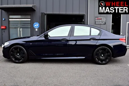 [휠마스터] BMW 530i 굴절수리 및 블랙유광 휠복원 / 일산 분체도장 / 파주,일산