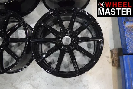 [휠마스터] 벤츠 S63 AMG 휠복원 및 블랙유광 분체도장 / 일산 휠도색 / 파주,일산