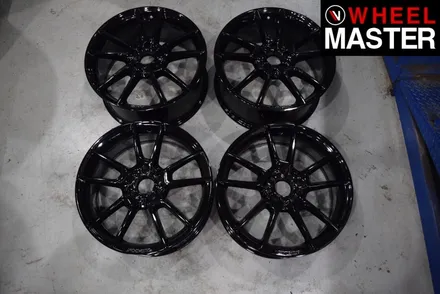 [휠마스터] 벤츠 C43 AMG 휠굴절수리 및 블랙유광 휠도색 / 일산 휠복원 / 파주,일산