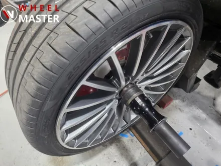 벤츠 W223 S500 AMG 21인치 휠 굴절수리 및 다이아컷팅 휠복원 / 파주,일산