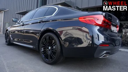 신차 출고후 검정유광컬러로 휠도색을 진행한 BMW 530i / 일산 휠도색 / 파주,일산