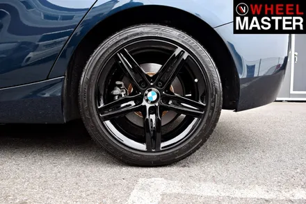 [휠마스터] 다이아몬드컷팅휠을 블랙유광으로 도색한 BMW 118d / 일산 분체도장 / 파주,일산