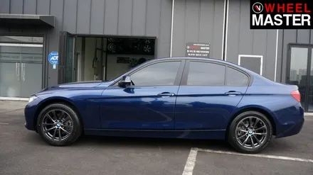 신차 출고 직후 고스트크롬 컬러로 휠도색을 진행한 BMW 320d / 일산 휠도색 / 파주,일산