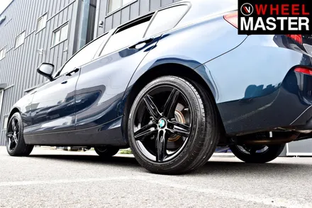 [휠마스터] 다이아몬드컷팅휠을 블랙유광으로 도색한 BMW 118d / 일산 분체도장 / 파주,일산