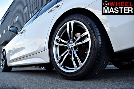 [휠마스터] BMW 320d 굴절수리 및 고스트크롬 분체도장 / 일산 휠복원 / 파주,일산
