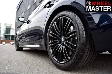 [휠마스터] BMW 530i 굴절수리 및 블랙유광 휠복원 / 일산 분체도장 / 파주,일산