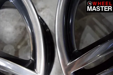 [휠마스터] 휠스크레치 복원 후 고스트크롬으로 휠도색을 마친 BMW550d / 일산 휠복원 / 파주,일산