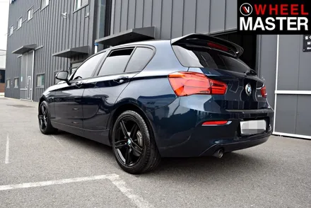 [휠마스터] 다이아몬드컷팅휠을 블랙유광으로 도색한 BMW 118d / 일산 분체도장 / 파주,일산