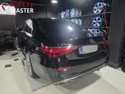 벤츠 W223 S500 AMG 21인치 휠 굴절수리 및 다이아컷팅 휠복원 / 파주,일산
