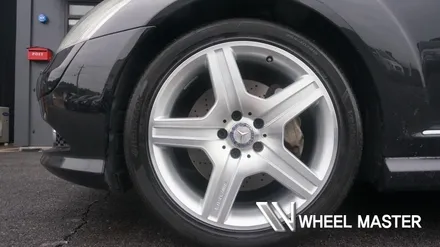 벤츠 휠 긁힘 기스 S500 AMG 휠 휠도색 작업 후 다이아커팅 휠복원 휠마스터 / 파주,일산
