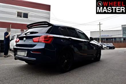 [휠마스터] 다이아몬드컷팅휠을 블랙유광으로 도색한 BMW 118d / 일산 분체도장 / 파주,일산