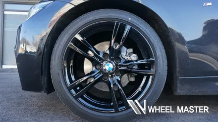 휠도색 bmw 330i 휠 m팩 18인치 검정유광 작업 / 파주,일산
