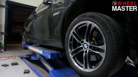 자동차휠굴절 때문에 휠교체를 하게된 BMW528i / 파주,일산