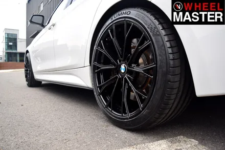 [휠마스터] BMW 320i 의 검정유광 휠도색 후기 / 일산 휠도색 / 파주,일산
