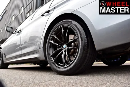 [휠마스터] BMW 520d 블랙유광 분체도장 / 일산 휠복원 / 파주,일산