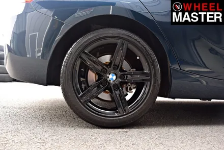 [휠마스터] 다이아몬드컷팅휠을 블랙유광으로 도색한 BMW 118d / 일산 분체도장 / 파주,일산