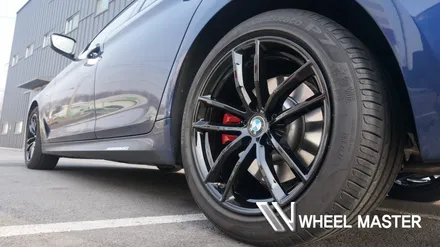 휠마스터 bmw 520d 휠 검정유광 휠도색 / 파주,일산
