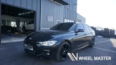 휠도색 bmw 330i 휠 m팩 18인치 검정유광 작업 / 파주,일산