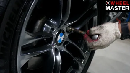 자동차휠굴절 때문에 휠교체를 하게된 BMW528i / 파주,일산