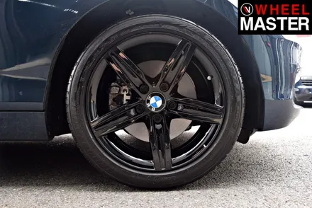 [휠마스터] 다이아몬드컷팅휠을 블랙유광으로 도색한 BMW 118d / 일산 분체도장 / 파주,일산