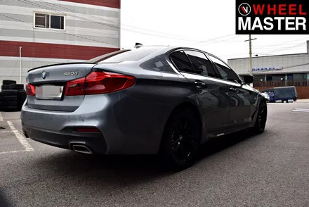 [휠마스터] BMW 520d 블랙유광 분체도장 / 일산 휠복원 / 파주,일산