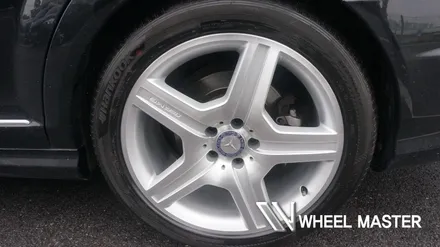 벤츠 휠 긁힘 기스 S500 AMG 휠 휠도색 작업 후 다이아커팅 휠복원 휠마스터 / 파주,일산