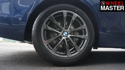 신차 출고 직후 고스트크롬 컬러로 휠도색을 진행한 BMW 320d / 일산 휠도색 / 파주,일산