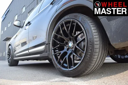 [휠마스터] BMW X4 휠기스복원 및 블랙유광 분체도장 / 일산 휠도색 / 파주,일산