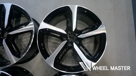 아우디a7 휠 55tdi 20인치 블랙폴리쉬 휠 도색 투톤 컷팅 휠복원 / 파주,일산