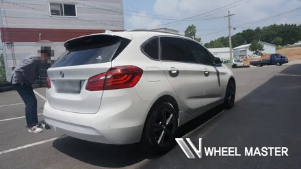 휠도장. 완벽하게 BMW 218D 휠. 퓨터그레이 도색 휠마스터 / 파주,일산
