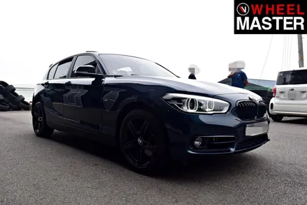 [휠마스터] 다이아몬드컷팅휠을 블랙유광으로 도색한 BMW 118d / 일산 분체도장 / 파주,일산