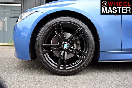 [휠마스터] BMW 320i 블랙유광 휠도색 / 일산휠복원 / 파주,일산