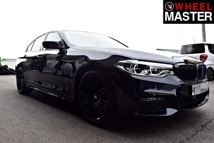 [휠마스터] BMW 530i 굴절수리 및 블랙유광 휠복원 / 일산 분체도장 / 파주,일산