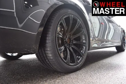 [휠마스터] BMW M5 휠굴절수리 및 블랙유광 휠도색 / 일산 분체도장 / 파주,일산